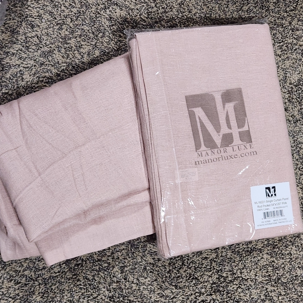 NWT Linen Semi Sheer Curtain - 54"x105" - ONE PANEL - Picture 2 of 3